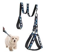 Dog Harness Leash, Reflective Training Rope, Adjustable Non-Slip Fit, Breathable Control Strap, for Outdoor Walks, Obedience Practice, Medium to Large Breed Dogs