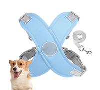 Dog Harness, No Pull Adjustable Harness Set, Reflective Pet Vest with Secure Fit, Compact Training & Walking Gear for Night Walks, Hiking and Outdoor Adventures