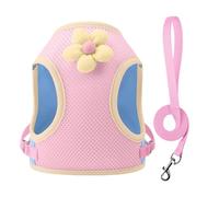 Dog Harness, Reflective Pet Harness, Adjustable Polyester Breathable Cartoon Dog Chest Strap for Walking, Training, Travel, Park, Nighttime, Beach, Outdoor Activities Use, 1 Piece