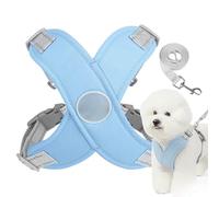 Dog Harness Set, No-Pull Adjustable Harness, 32x40cm Reflective Padded Design, Large Dogs Easy Control, Outdoor Adventures Front for Training, Night Walking