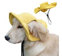 Dog Hat, Cat Visor, Summer Beach Hat, Velvet Material, Fisherman Style, Wide Brim Sunscreen Protection, Comfortable and Breathable, Outdoor Pet Gear, 9.84-13.78 in, 1 pieza