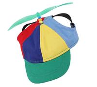 Dog Hat With Propeller - Dog Sun Hat, Rainbow Color Pet Headwear, With Detachable Propeller | Supporting Shade And Style For Small Breed Dogs And Cats During Photo Session Summer Party Park Yard |