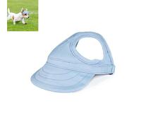 Dog Hats for Small Dogs with Ear Holes, Lightweight Dog Visors for Medium and Large Dogs, Pet Sunhat Outdoor Walks, Beach & Summer Activities (Light Blue,Medium)