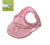 Dog Hats for Small Dogs with Ear Holes, Lightweight Dog Visors for Medium and Large Dogs, Pet Sunhat Outdoor Walks, Beach & Summer Activities (Cloud Pink,Small)