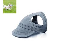 Dog Hats for Small Dogs with Ear Holes, Lightweight Dog Visors for Medium and Large Dogs, Pet Sunhat Outdoor Walks, Beach & Summer Activities (Dark Blue,Large)