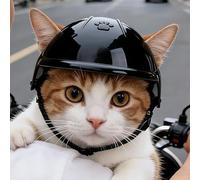 Dog Helmet - Adjustable Chin Strap Ear Holes Pet Helmet Cat Dog Hat, Bike Riding Outdoor Activities Camping, Lightweight Hard Pet Motorcycle Safety Helmets For Medium Large Breeds