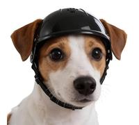 Dog Helmet with ajustable Chin Strap & Ear Holes | Protective Pet Helmet Hat for Medium Large Dogs | Safety Headgear for Bike Riding Motorcycle Travel Outdoor Activities Camping