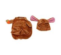 Dog Hoodie Costume | Cute & Warm Winter Pet Clothes for Small Medium Dogs | Funny Dog Costume for Seasonal Celebrations/Christmas/Parties (S)