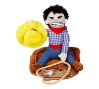 Dog Horse Saddle Costume - Funny Creative Cowboy Rider Style Pet Apparel