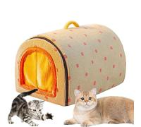 Dog House Bed, Thickened Enclosed Dog Bed, Washable Cat House, Indoor Dog Shelter, Plegable Pet Tent, Stray Cat Shelter, Warm Indoor Dog Bed, Cozy Cat House for Winter, Small Dog Bed,