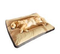 dog house, Colchoneta de pana for perros grandes, ideal for perros medianos y grandes. Cama extragrande for mascotas. Sofá acolchado grueso, extraíble y lavable. ,for Indoor(Khaki,XXL 98x68x7cm)