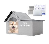 Dog Ice House, Cooling Shelter, Pet Chill Nest, Foldable Summer Cabin with Ice Packs, Comfortable Portable Den, for Large Small Puppy Kitten Hot Weather Outdoor