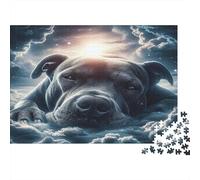Dog in Clouds Sky Puzzle Imposible,desafío for Adults Juego Educativo 1000 Piezas Obra De Arte De Juego De para Adultos Y Niños Mayores De 12 Años 52x38cm/1000pcs
