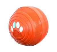 Dog Interactive Ball - Smart Rechargeable 4 Modes Automatic Rolling Toy | Bite-Resistant Naural Rubber Construction 7 cm 80 g LED Light | for Small Medium Dogs Indoor Outdoor Play Exercise Boredom