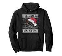 Dog is Friendly I Am Not, Black German Shepherd Feo suéter Sudadera con Capucha