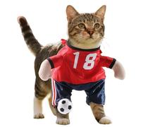 Dog Jersey Soccer Sportswear | Dog Soccer Jersey, Small Animal Size with Athletic Mesh, Lightweight Polyester Fabric, Comfortable Active Apparel, For Puppy Kitten Birthday