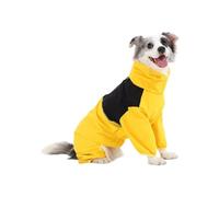 Dog Jumpsuit - 20x20cm Waterproof Overalls, Insulated Puppy Snowsuit | Adjustable Straps Thickened Pet Clothes 190g, Stain Resistant Winter Coat Keeps Medium Dogs Warm During Walks