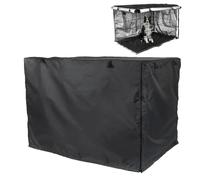 Dog Kennel Cover,Silver Coated Private Cloth Crate Covers - Air Circulation and Comfort Waterproof Kennel Cover with Double Door, Anti-UV Crate Supplies with Ventilation Window For Outdoor, Indoor