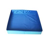 Dog Kiddie Pool - 50x50x10cm PVC Flexible and Practical Dog Paddling Pool Foldable Square-Shaped | Multi-Purpose Non-Inflatable Anti-Slip Pet Puppy Paddling Tub For Home Yard Garden Outdoor