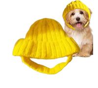 Dog Knit Hat - Windproof Stretchy Pet Beanie, Winter Knitted Hat, Headwear Feature, Comfortable Soft Fit for Cold Weather, Holiday, Thanksgiving, Travel, Walking, Family, Party