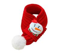 Dog Knitted Scarf, Colorful Christmas Dog Scarf, Holiday Themed Pet Wear, Adjustable Winter Dog and Cat Accessories 23,62 pulgadas for Pet, Dogs, Puppy, Cat, Kitten (rojo, verde)