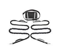 Dog Lead Rope, Pet Running Pouch, 10.16 Inches Adjustable Reflective Dogs Cord With Zipper, Travel Rope For Outdoor, Hiking, Biking, Jogging, Camping Use, Black