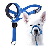Dog Leash, Bozal Portátil De Nailon For Perros, Máscara Antimordeduras For Perros Grandes, Venta Al por Mayor.,Hands Free(Blue,XL)