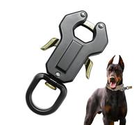 Dog Leash Clasp, Zinc Alloy Locking Clips, Quick Release Compact Buckle, Rust Resistant Secure Hook, Pet Collar Connector for Puppy Daily Training Outdoor Hiking Camping