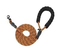 Dog Leash for Medium and Small Dogs - Comfortable Handle for Leisurely Walks (Orange)