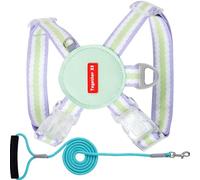 Dog Leash Harness, Dog Harness, Puppy Harness and Traction Rope, Adjustable Small Dog Harness with Breathable Lightweight Vest - Pet Lead Combo for Small Dogs