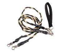 Dog Leash, Pet Tether, 59.1 Inches Double Rope Design, Heavy Duty Material, Comfortable Grip, Adjustable Length, Walking Lead for Park Training, Beach Walks, Outdoor Activities
