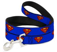 Dog Leash Superman Shield Blue (Importación USA)