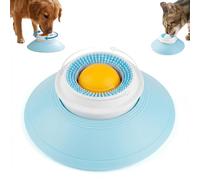 Dog Lick Ball & Liquid Lick Bowl - Non-Slip Slow Feeder Dogs Bowl for Calming Anxiety Relief - Interactive Lick Sphere for Peanut Butter - Boredom Reducer Toy for Dogs & Cats (A)