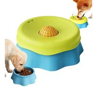 Dog Lick Bowl, Feeding Container, 6.69x6.69x2.36 Inches Anti-Slip Tool, Slow Feeder for Puppy, Home Office Apartment Living Room Bedroom Study, Gift Accessory for Pet Animal Lovers Groomers Collecting