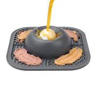 Dog Lick Bowl, Interactive Slow Feeder & Licking Mat with Rolling Ball