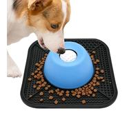 Dog Lick Bowl - Non-Slip Lick Liquid Feeder | Slow Feeder Dog Bowls with Rolling Ball - Home Living Room Kitchen Dining Area Apartment Weight Management Behavior Training