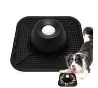 Dog Lick Bowl | Non-Slip Lick Liquid Feeder | Slow Feeder Dog Bowls with Rolling Ball - Home Living Room Kitchen Dining Area Apartment Weight Management Behavior Training