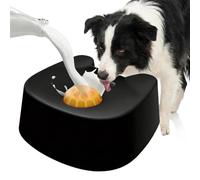 Dog Lick Bowl - Silicone Slow Feeder Toy, Rotating Ball Non Slip Design for Food Grade Material Pet Feeding Bowl with Strong Suction Base Interactive Dog Feeder for Puppy Medium Dogs