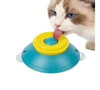 Dog Lick Bowl Slow Feeder - 18.5cm ABS Non Slip Suction Pet Enrichment Bowl | Dog Licking Bowll, Treat Dispenser, Calming Feeding Plate with Rolling Ball For Puppies Medium Large Dogs Snacks Use