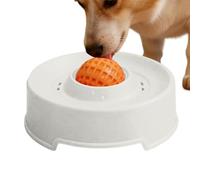 Dog Lick Bowl with Rotating Ball, Slow Feed Liquid Dog Licking Bowls, Enrichment Lick Bowl for Dogs Healthy Eating