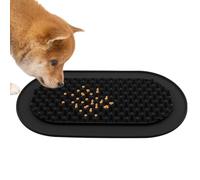 Dog Lick Pad, Pet Silicone Training Mat, Antigolpes, Slow Feeder, Portable No Lip-Design, Perfect for Small, Medium & Large Dogs, 17,91 x 9,76 pulgadas, 1 pieza