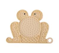 Dog Lick Pad, Silicone Suction Cups Feeder Mat, Slow Feeding Tray, 7.87x5.71 inches, Non-Slip Interactive Plate, Frog Shape Pet Enrichment Indoor Use, Outdoor Travel Stress Relief