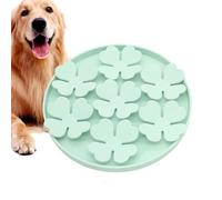 Dog Lick Pad - Succión Dog Peanut Butter Lick Pad | Alimentador De Puzzle Con Ventosa, Diseño De Flores Elevadas Para Comida Mojada O Seca Yogur, Entrenamiento Para Mascotas En La Ducha