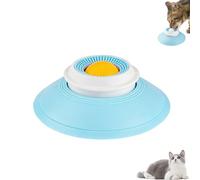 Dog Lick Sphere, Ball-Shaped Licking Bowl with Non-Slip Base, Interactive Toys to Keep Dogs Entertained, Non Slip for All Dogs and Cats (Yellow)