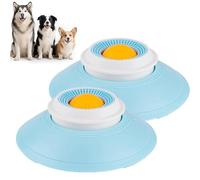 Dog Lick Sphere, Lick Sphere Dog Liquid Lick Bowl, Slow Feeder with Suction Cups, Non-Slip Silicone Feeding Ball for Dogs and Cats, Easy to Clean (2 unidades)