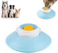 Dog Lick Sphere, Licksphere Dog, Liquid Lick Bowl, Slow Feeder Dogs Bowl, Non Slip for All Dogs and Cats(Yellow)