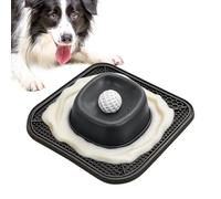 Dog Licking Bowl with Rolling Ball - Silicone Non Slip Slow Feeder Mat | Interactive Pet Licking Bowl For Liquid Treats, Yogurt, Bone Broth, Snacks, Feeding