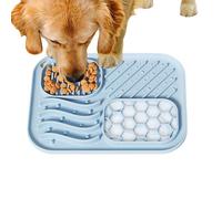 Dog Licking Mat - 20 x 15 x 1 cm Silicona Non-Slip Puzzle Feeder | Mat Licking Mat with Suction Cup for Dogs & Cats | for Puppy Cat Pet Training Enrichment Treat Feeding Home