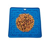 Dog Licking Mat Calming Treat, Silicone Pad Pets Slow Feeding, Food Grade Textured Plate for Cats Puppies, Easy Clean 7.4x7.4inch Tool Boredom Training Enrichment Stimulation