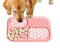 Dog Licking Mat, Feeder Puzzle Silicona, Fast Enrichment with , Treat Utility Aid with Dettagli, 7,87 x 5,91 x 0,39 pulgadas Accessorio Pet, Tappetino Antiscivolo per Cuccioli Gatti Cani Addestramento